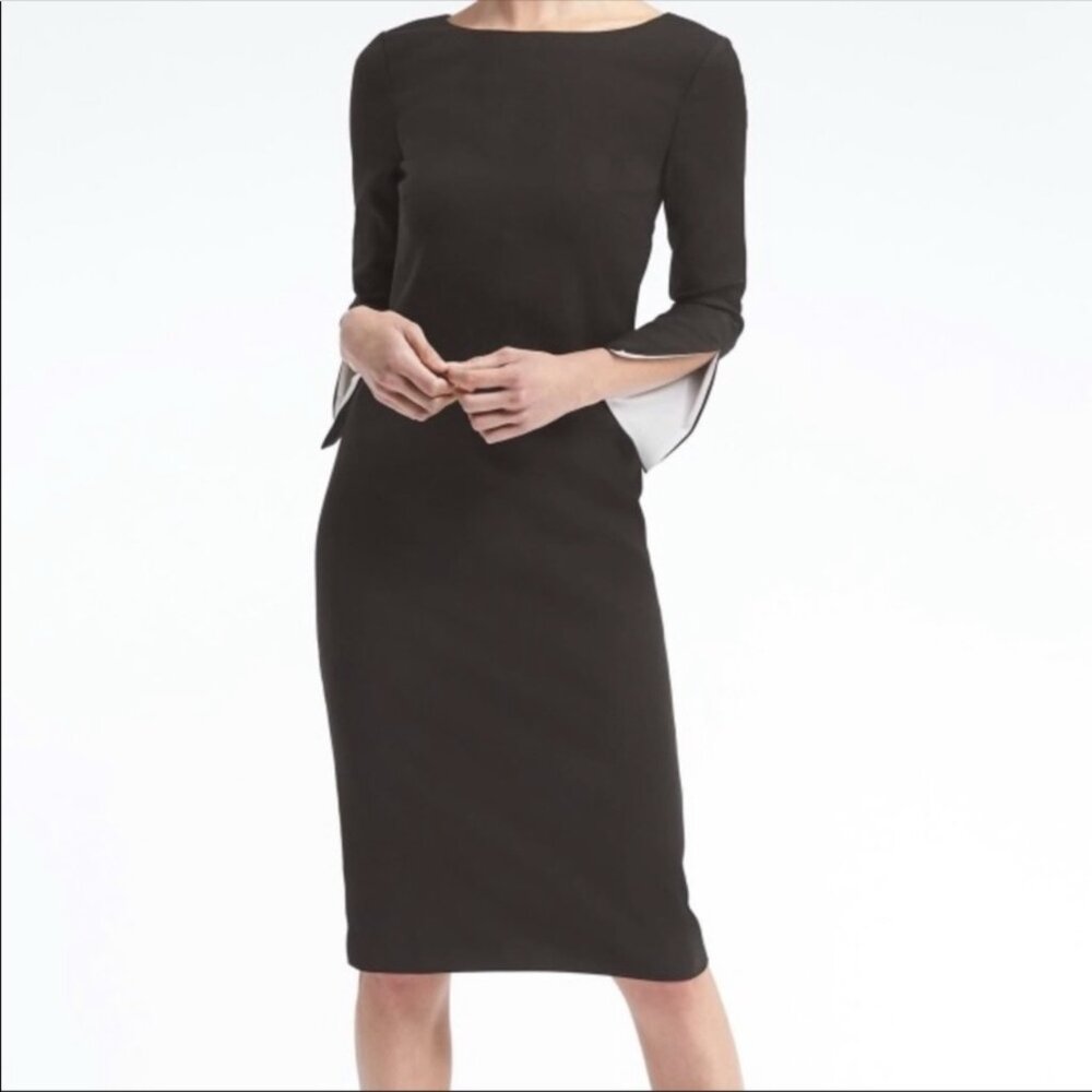 Banana Republic Slit Sleeve Shift Dress